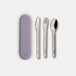 Citron Stainless Steel Cutlery Set with Purple Case - Laadlee