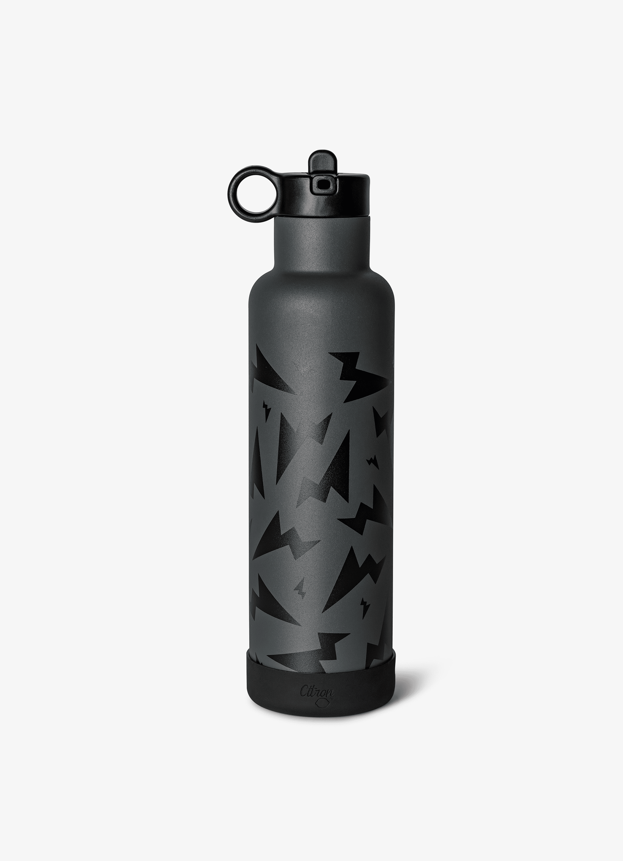 Citron Stainless Steel Water Bottle 750ml - Storm Black - Laadlee