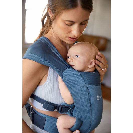 Ergobaby Embrace Soft Air Mesh Newborn Baby Carrier - Blue - Laadlee