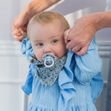 BIBS x LIBERTY Bandana Bib - Capel / Fossil Grey - Laadlee