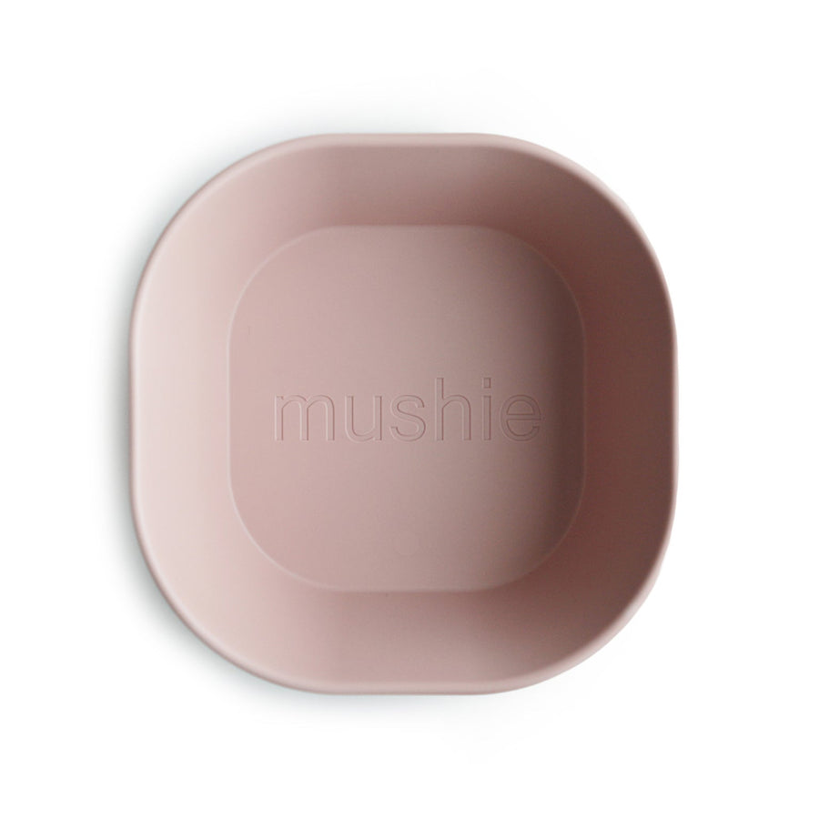 Mushie Dinner Bowl Square Blush - Laadlee