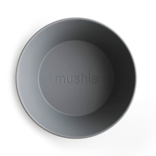Mushie Dinner Bowl Round Smoke - Laadlee