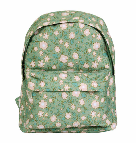 A Little Lovely Company Little Backpack - Blossoms Sage - Laadlee