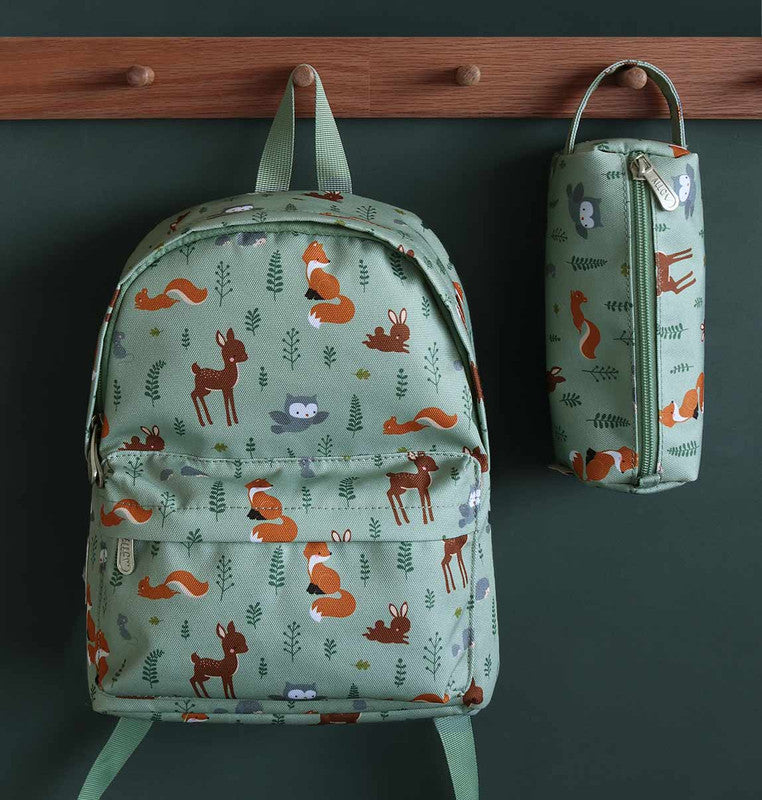 A Little Lovely Company Pencil Case - Forest Friends - Laadlee