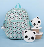 A Little Lovely Company Backpack - Panda Blue Insulated - Laadlee