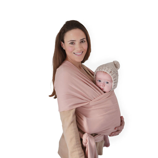Mushie Baby Carrier Wrap Blush - Laadlee