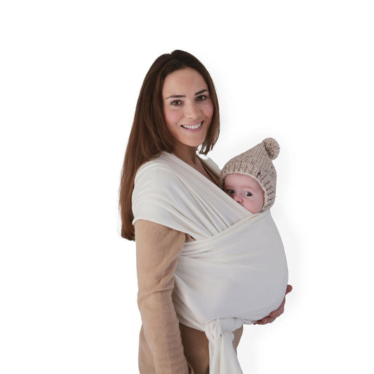 Mushie Baby Carrier Wrap Ivory - Laadlee