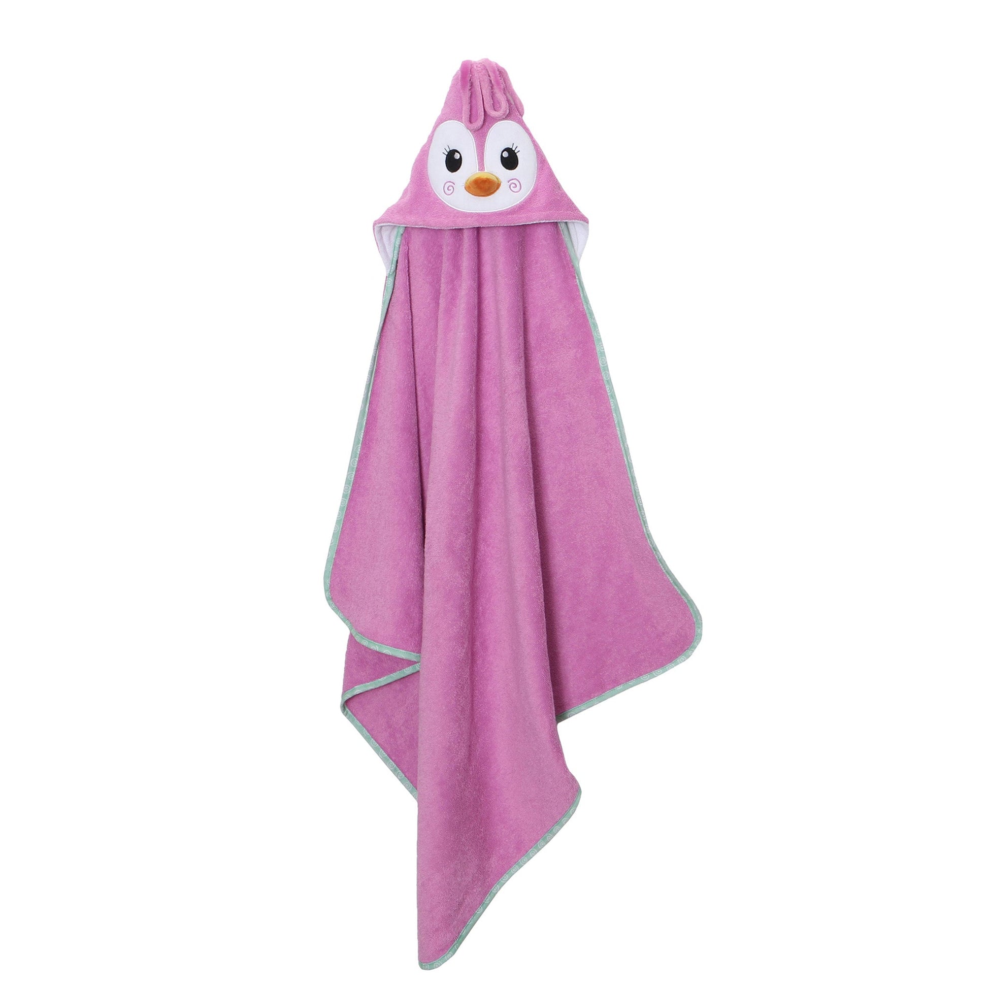 Zoocchini Baby Hooded Towel - Penny the Penguin - Laadlee