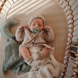 Frigg Moon Phase Silicone Baby Pacifier 6M-18M, 2Pack, Cream/Sage - Size 2 - Laadlee