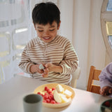 Mushie Dinner Plate Round Pale Daffodil - Laadlee