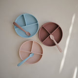 Mushie Silicone Plate Blush - Laadlee
