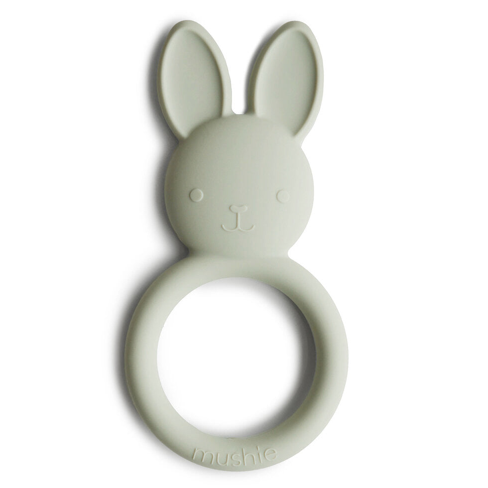 Mushie Teether Bunny Sage - Laadlee