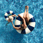 Petites Pommes 90cm Sally Swim Ring Cannes Blue - Laadlee