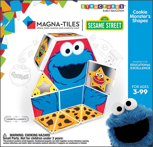 Magna-Tiles Structures Cookie Monster’s Shapes - Laadlee