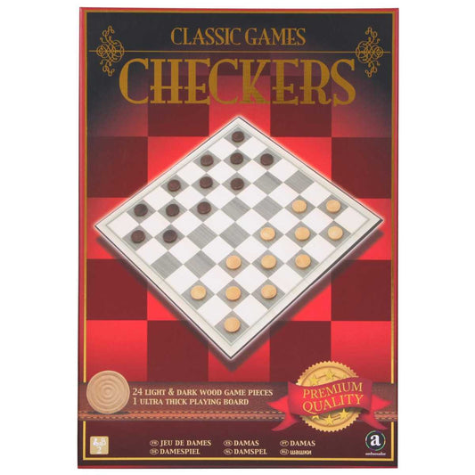Ambassador - Classic Games - Checkers - Laadlee