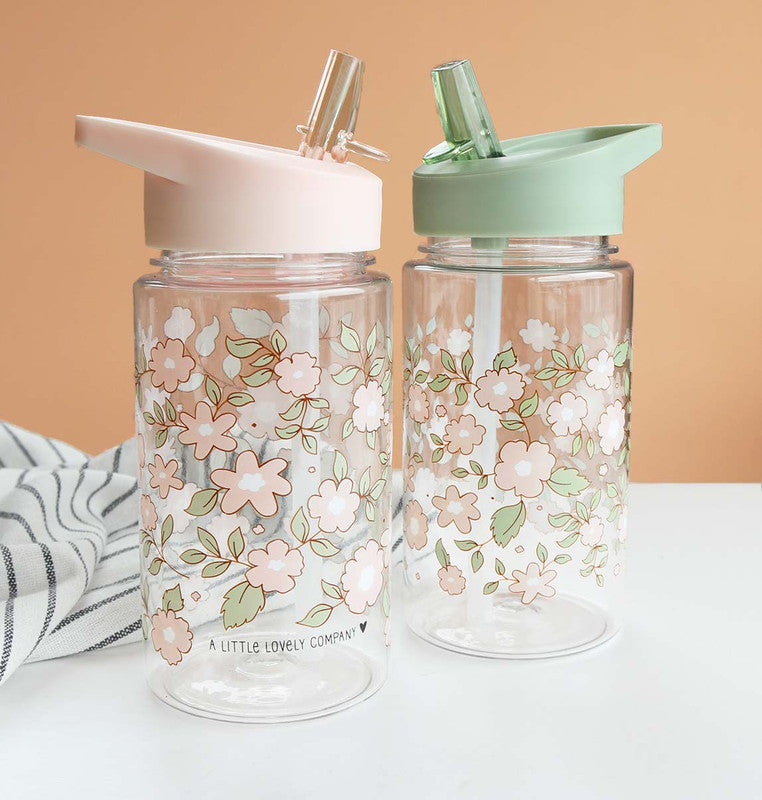 A Little Lovely Company Drink Bottle - Blossoms - Pink - Laadlee