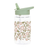 A Little Lovely Company Drink Bottle - Blossoms - Sage - Laadlee