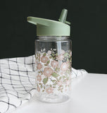 A Little Lovely Company Drink Bottle - Blossoms - Sage - Laadlee