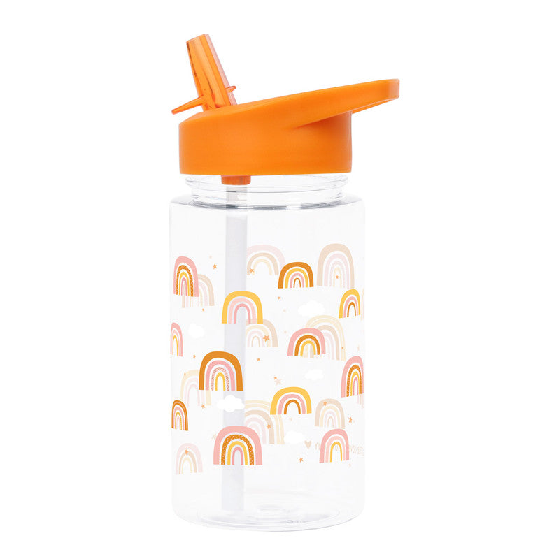 A Little Lovely Company Drink Bottle - Rainbows - Laadlee