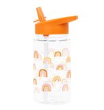 A Little Lovely Company Drink Bottle - Rainbows - Laadlee
