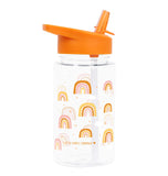 A Little Lovely Company Drink Bottle - Rainbows - Laadlee