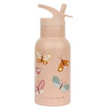 A Little Lovely Company Stainless Steel Water Bottle - 350ml - Butterflies - Laadlee