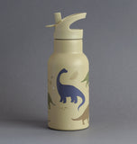 A Little Lovely Company Stainless Steel Water Bottle - 350ml - Dinosaurs - Laadlee