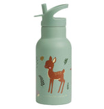 A Little Lovely Company Stainless Steel Water Bottle - 350ml - Forest friends - Laadlee