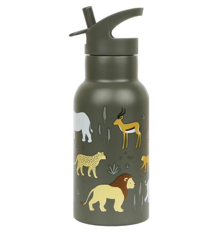 A Little Lovely Company Stainless Steel Water Bottle - 350ml - Savanna - Laadlee