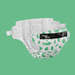 Kim & Kimmy - New Born Green Dalmation Diapers, up to 5kg, qty 32 - Laadlee