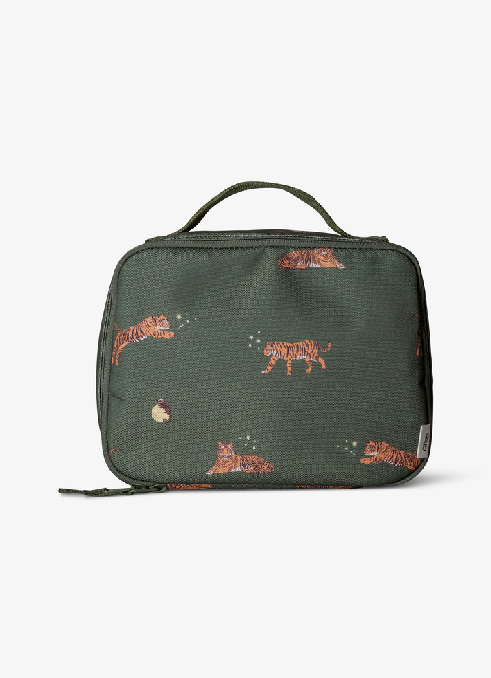 Citron Insulated Square Lunchbag - Tiger - Laadlee