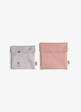 Citron Reusable Sandwich Bag Set of 2 - Ballerina/Blush Pink - Laadlee