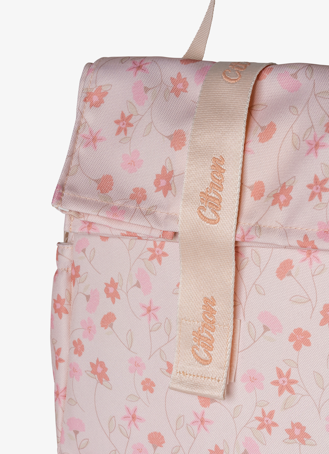 Citron Insulated Rollup Lunchbag - Flower - Laadlee