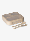 Citron Lunchbox with Fork and Spoon - Beige - Laadlee