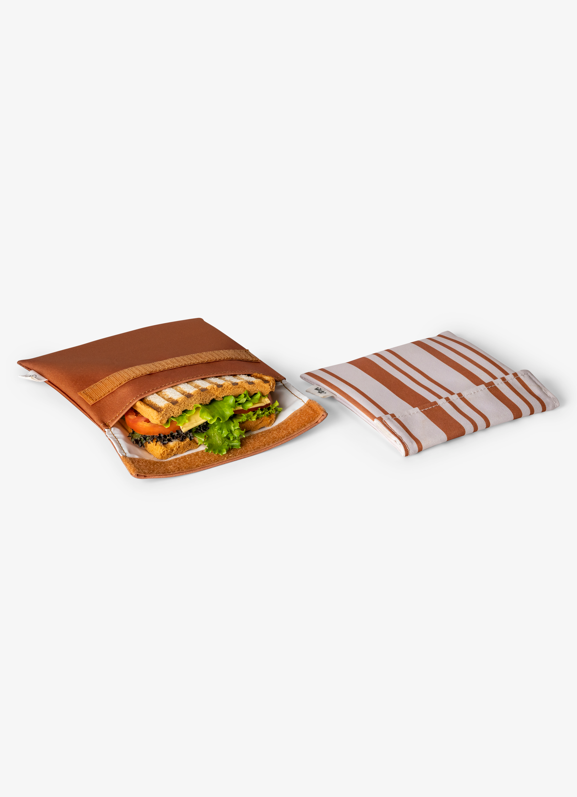 Citron Reusable Sandwich Bag Set of 2 - Caramel - Laadlee