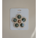 Mushie Flower Press Toy Dried Thyme/Natural/Shifting Sand - Laadlee