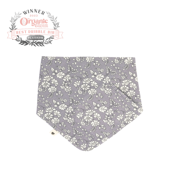 BIBS x LIBERTY Bandana Bib - Capel / Fossil Grey - Laadlee
