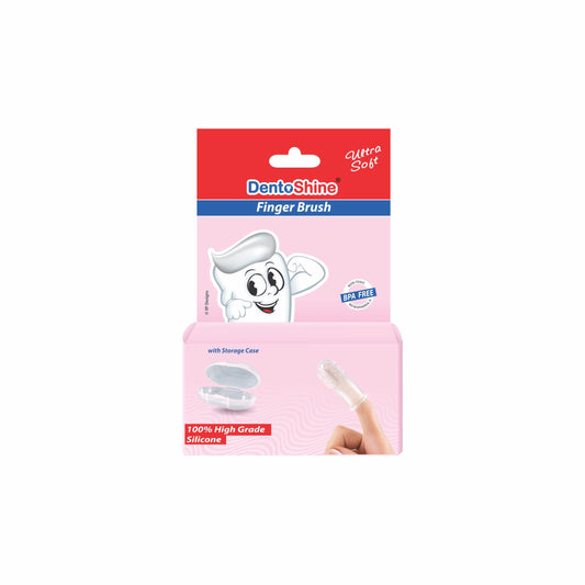 DentoShine Finger Brush Ultra Soft - Pink - Laadlee