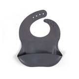 Filibabba Silicone Bib - Stone Grey - Laadlee