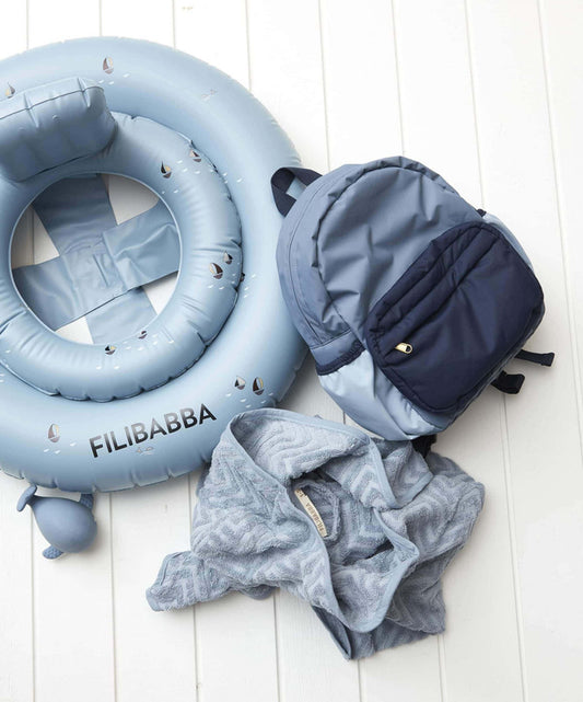 Filibabba Billie Backpack (large) - Blue Mix - Laadlee