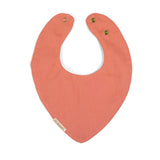 Filibabba Bib Muslin - Coral - Laadlee