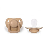 Filibabba Silicone Pacifiers - 0M - 6M, Doeskin, Pack of 2 - Laadlee
