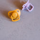 Filibabba Silicone Pacifiers - 0M - 6M, Golden Mustard, Pack of 2 - Laadlee