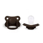 Filibabba Silicone Pacifiers - 6M+, Chocolate, Pack of 2 - Laadlee