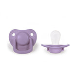 Filibabba Silicone Pacifiers - 0M - 6M, Fresh Violet, Pack of 2 - Laadlee