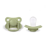 Filibabba Silicone Pacifiers - 6M+, Pistachio, Pack of 2 - Laadlee