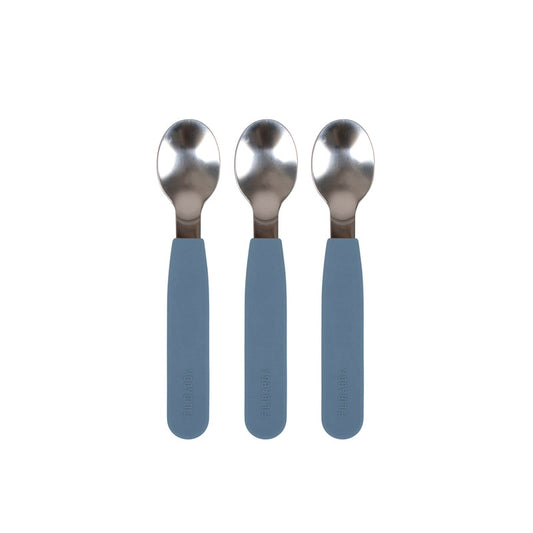 Filibabba Silicone Spoons - Powder Blue - Pack of 3 - Laadlee