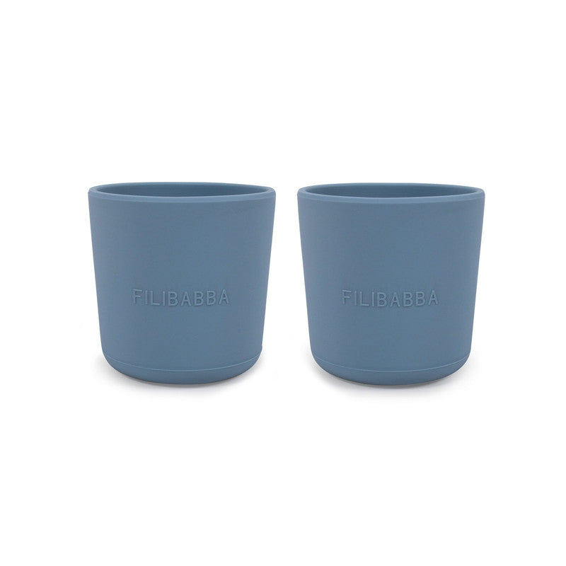 Filibabba Silicone Cup - Powder Blue (Pack of 2) - Laadlee