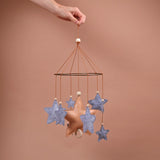 Filibabba Music Mobile - Shooting star Grey melange - Laadlee