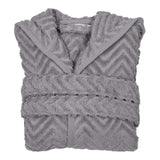 Filibabba Bathrobe GOTS Zigzag - Grey - Laadlee